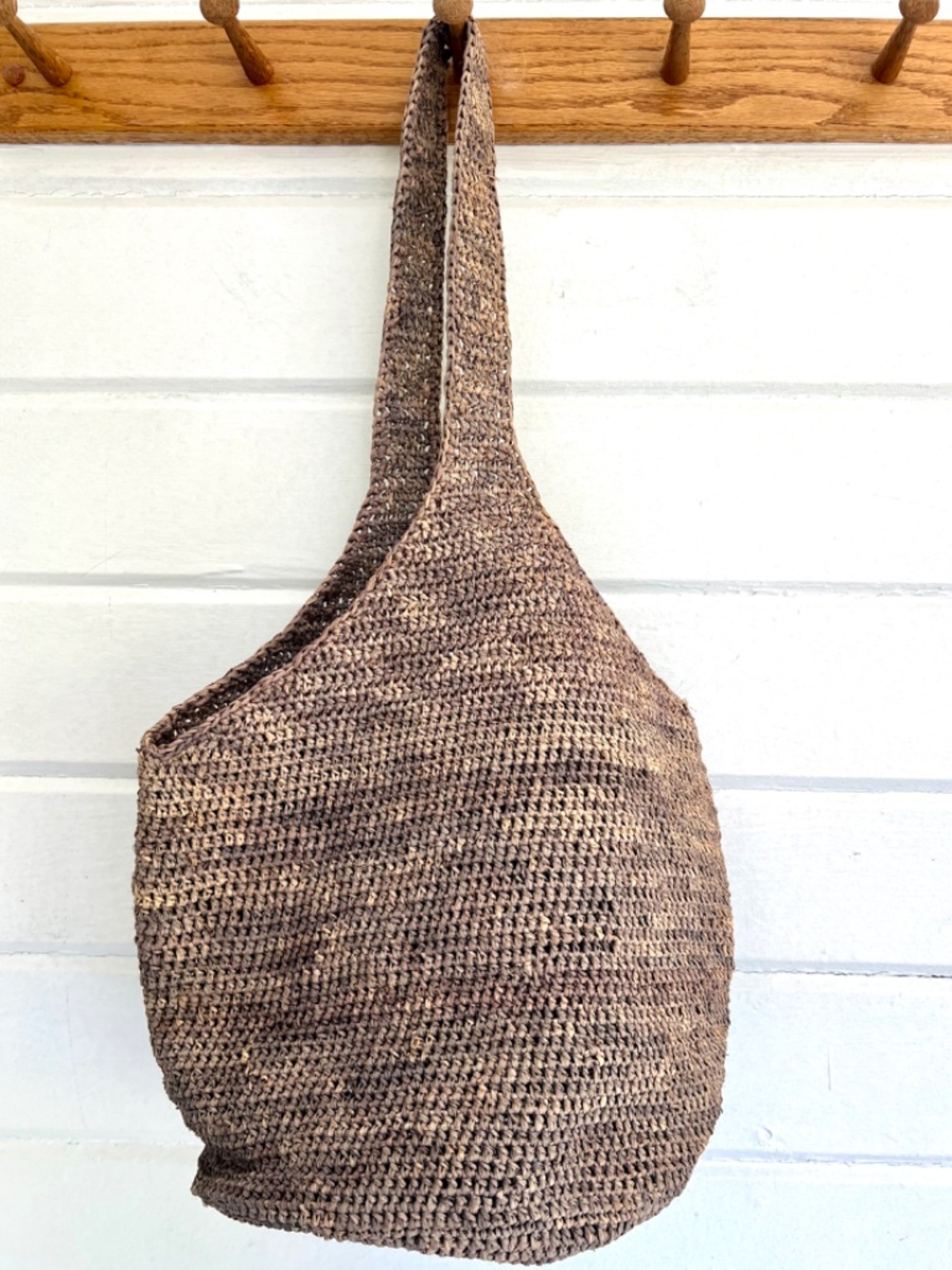 HELEN KAMINSKI Carillo Raffia Tote in Taupe Made In Madagascar - Picture 3 of 9